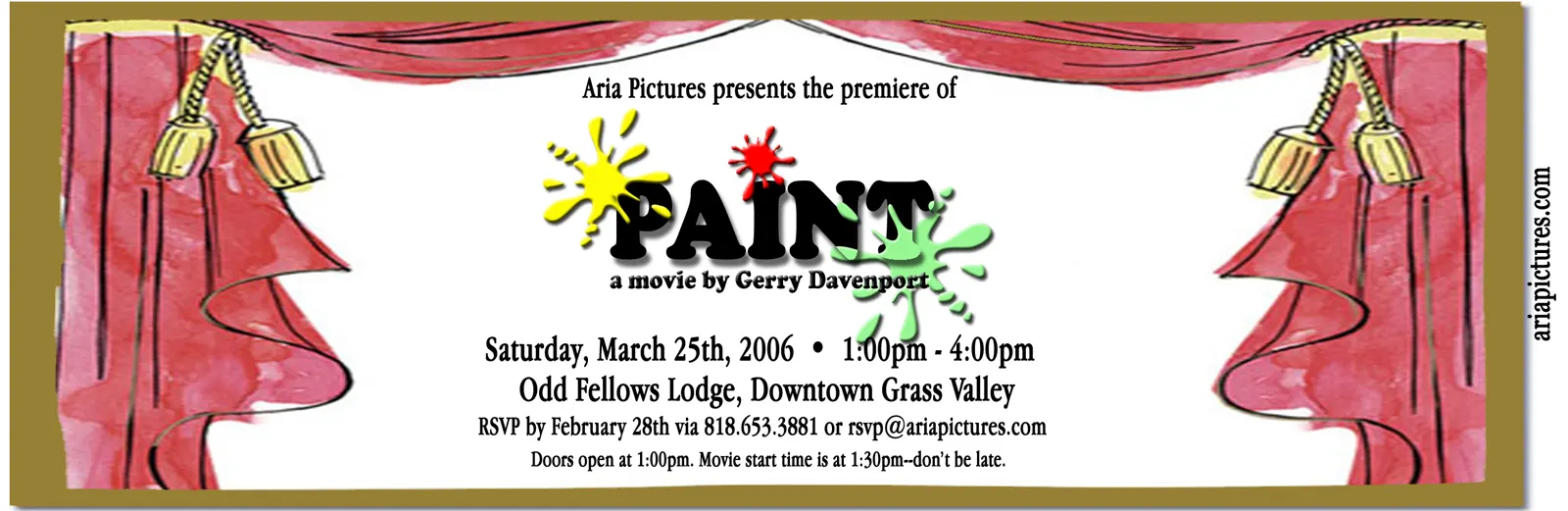 Paint 2006 Paint Premiere ticket.