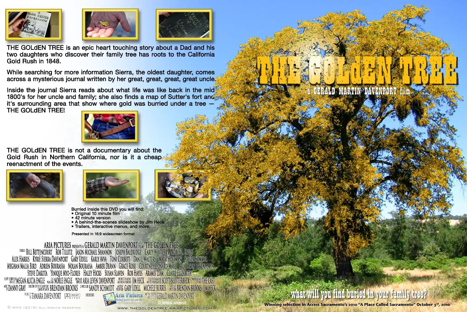 The THE GOLdEN TREE (2010) DVD Amaray Keep Case cover art.
