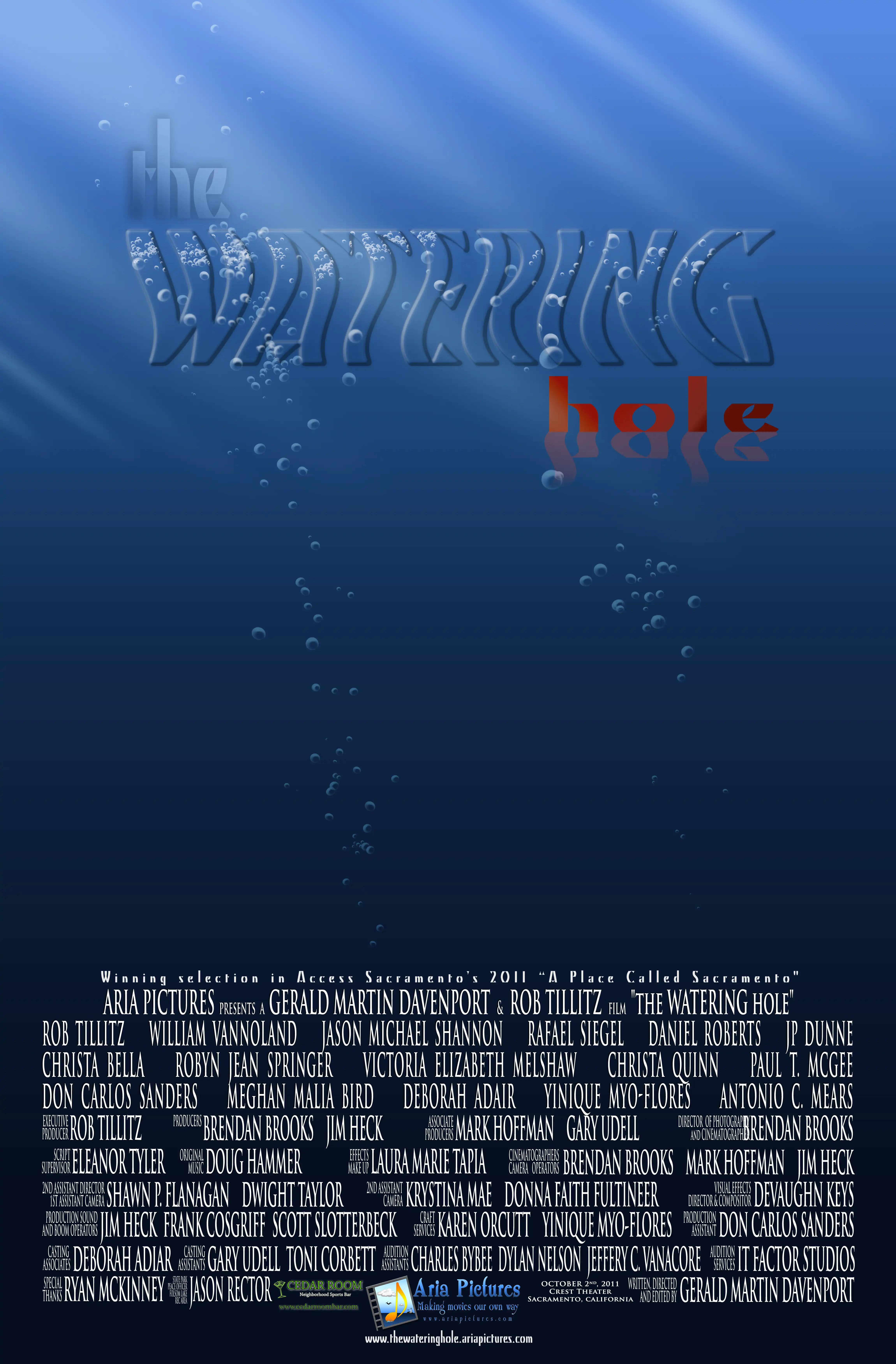 Altered Official movie poster for  the WATERING hole (2011).